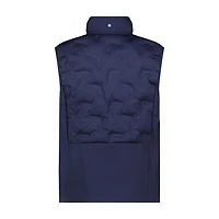Men's Mix Media Quilted Panel Vest