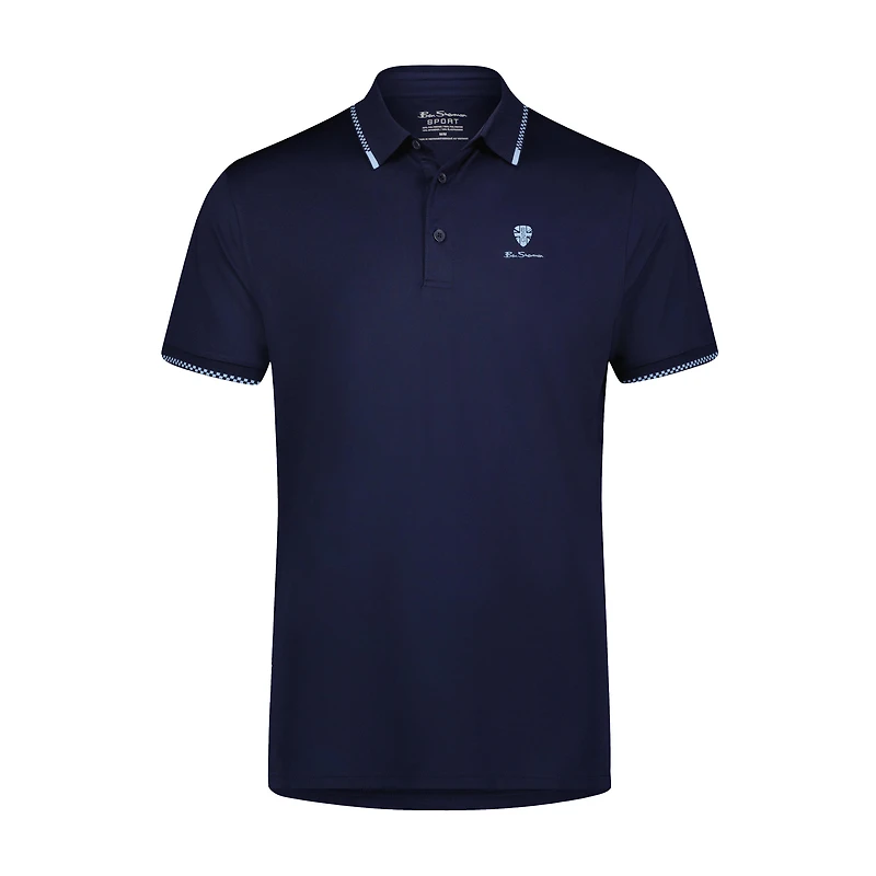 Men's Checker Rib Tech Pique Short Sleeve Shirt