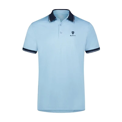 Men's Checker Rib Tech Pique Short Sleeve Shirt