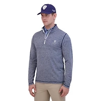 Men's Seemless Knit 1/4 Zip Mock Sweater