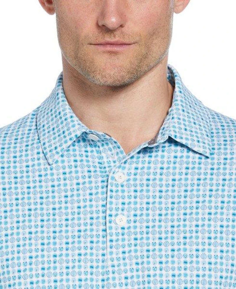 Men's 18th Hole Food Print Short Sleeve Polo