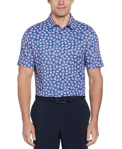 Men's Crab Novelty Print Short Sleeve Polo