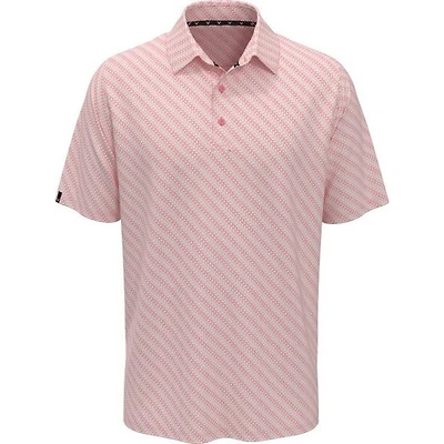 Men's Chev Twill Print Short Sleeve Polo