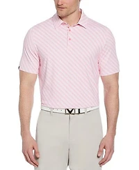 Men's Chev Twill Print Short Sleeve Polo
