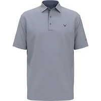 Men's Prospin Gingham Print Short Sleeve Polo