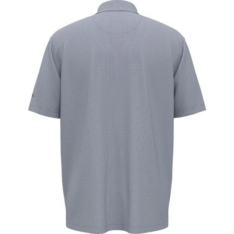 Men's Prospin Gingham Print Short Sleeve Polo