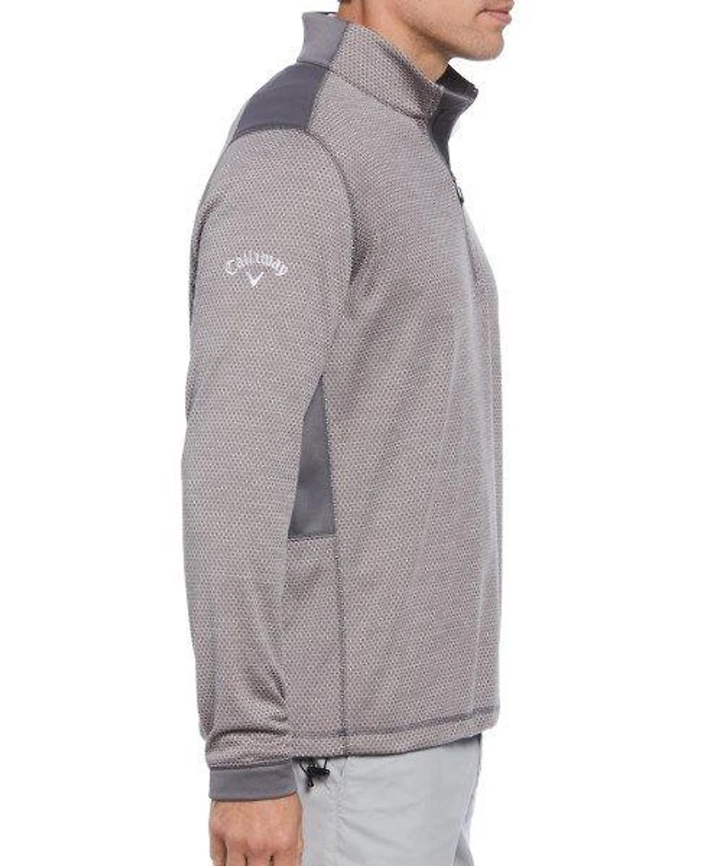 Men's Midweight 1/4 Zip Hex Pullover