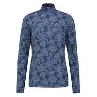 Women's Wendy Printed Mock Long Sleeve Top