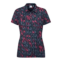 Women's Rumour Printed Short Sleeve Polo