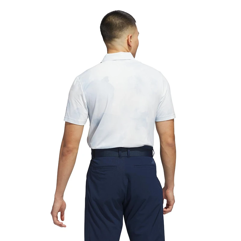 Men's Ultimate365 Printed Cool Feeling Tour Short Sleeve Polo