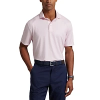 Men's Golf Club Bags Print Airflow Short Sleeve Polo