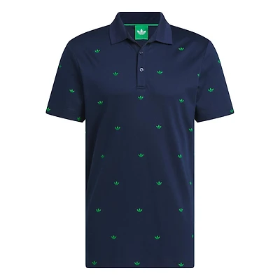 Men's Originals Printed Trefoil Short Sleeve Polo