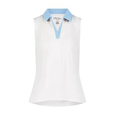 Women's Madge Side Ruched Sleeveless Polo