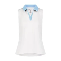 Women's Madge Side Ruched Sleeveless Polo