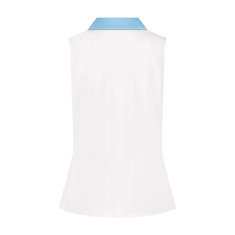 Women's Madge Side Ruched Sleeveless Polo
