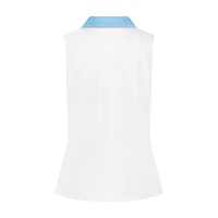 Women's Madge Side Ruched Sleeveless Polo