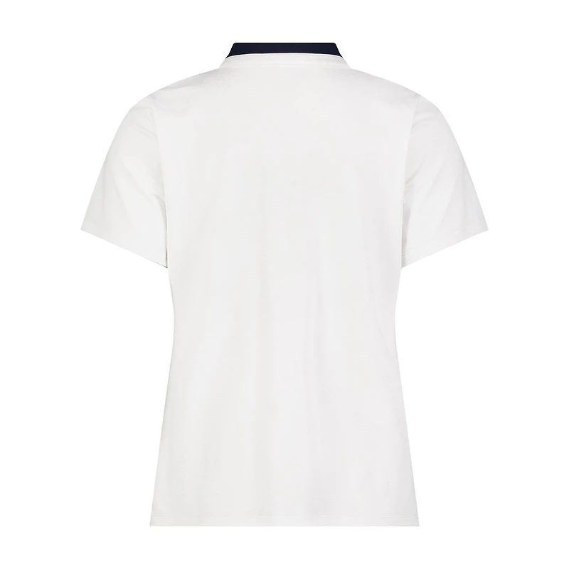 Women's Bebe Split Neck Short Sleeve Top