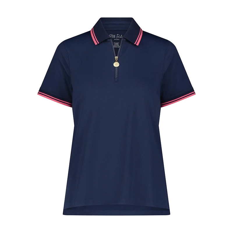 Women's Waverly 1/2 Zip Short Sleeve Polo