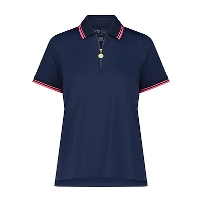 Women's Waverly 1/2 Zip Short Sleeve Polo