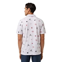 Men's Canada AOP Hockey Short Sleeve Polo