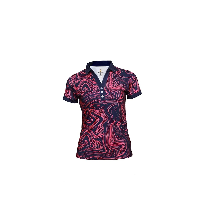 Women's Oil Spill Short Sleeve Polo