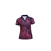 Women's Oil Spill Short Sleeve Polo