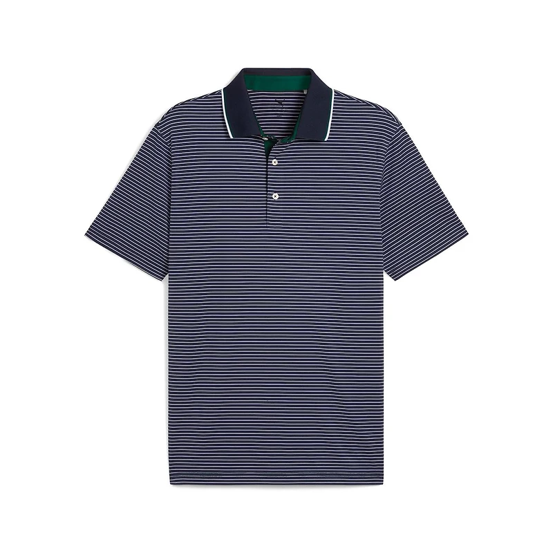 Men's MATTR Elevated Stripe Short Sleeve Polo