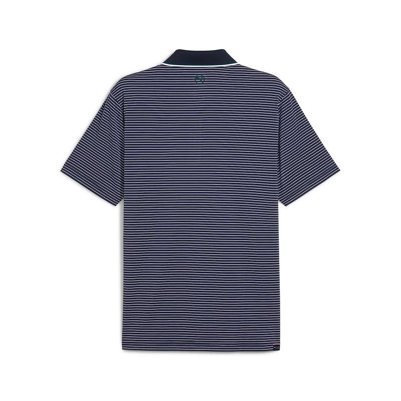 Men's MATTR Elevated Stripe Short Sleeve Polo