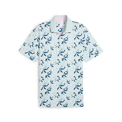 Men's Puma x AP Spring Floral Short Sleeve Polo