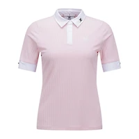 Women's Stripe Half Sleeve Polo