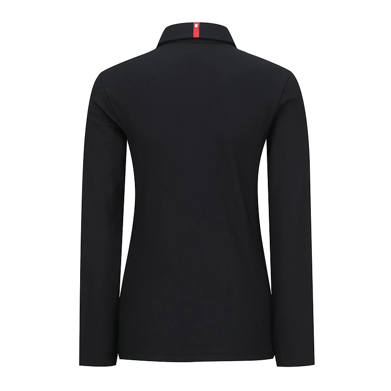 Women's Big Logo Signature Long Sleeve Polo