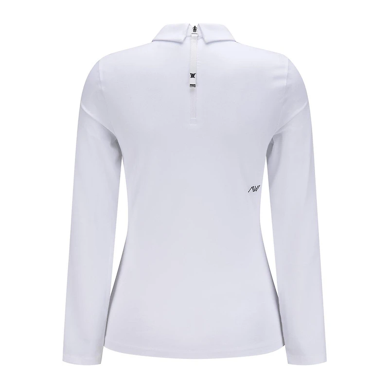 Women's Knitwear Hybrid Long Sleeve Polo