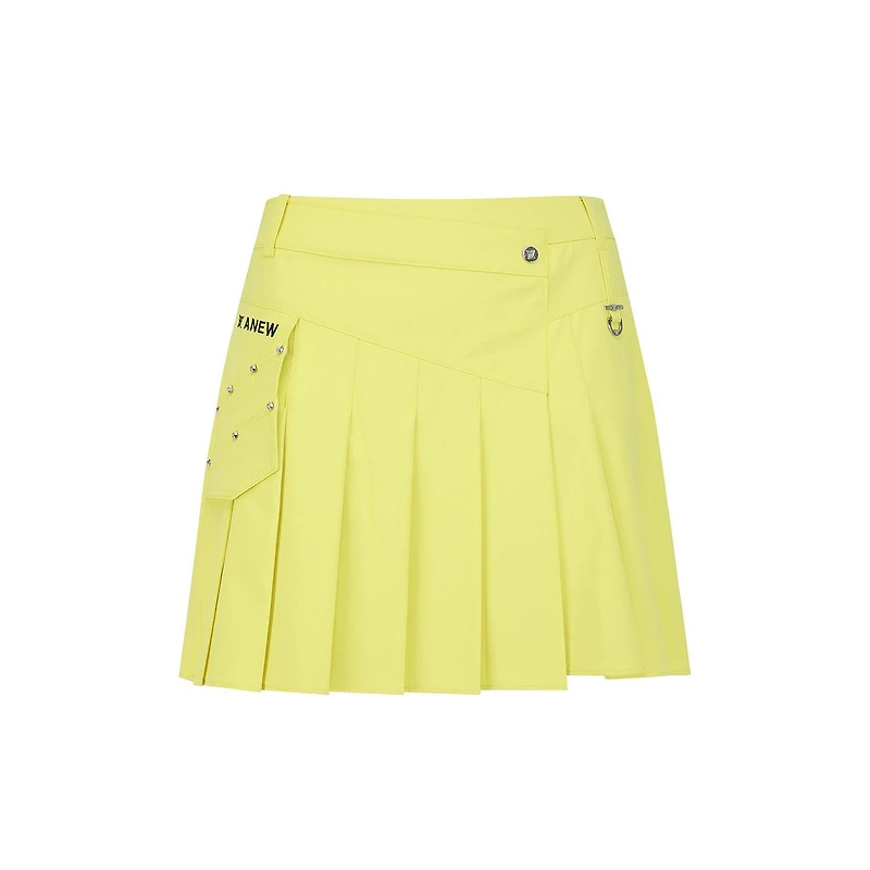 Women's Red Approach Pleated Skirt