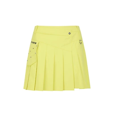 Women's Red Approach Pleated Skirt