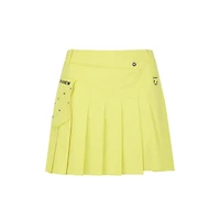 Women's Red Approach Pleated Skirt