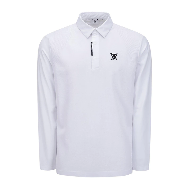 Men's Arm Stripe Long Sleeve Polo