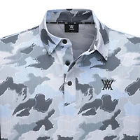 Men's Layered Camo Long Sleeve Polo