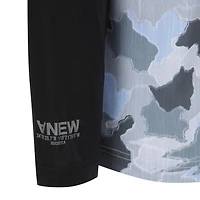 Men's Layered Camo Long Sleeve Polo