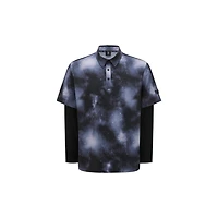 Men's Layered Camo Long Sleeve Polo