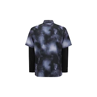 Men's Layered Camo Long Sleeve Polo