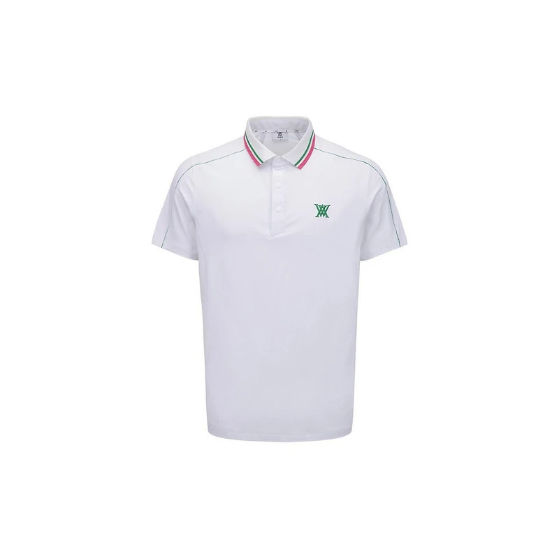 Men's Line Point Mesh Incision T-Shirt