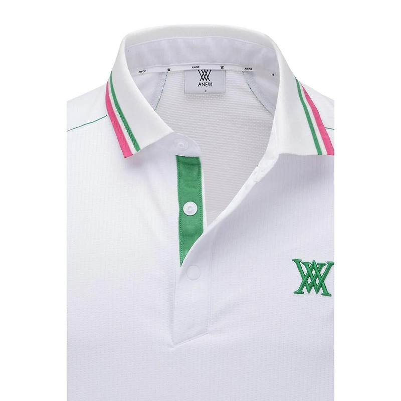 Men's Line Point Mesh Incision T-Shirt