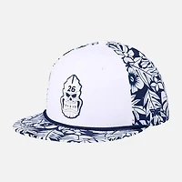 Men's Darkness Tiki Skull 6 Panel Flat Bill Cap