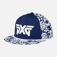 Men's Aloha 6 Panel Flat Bill Cap