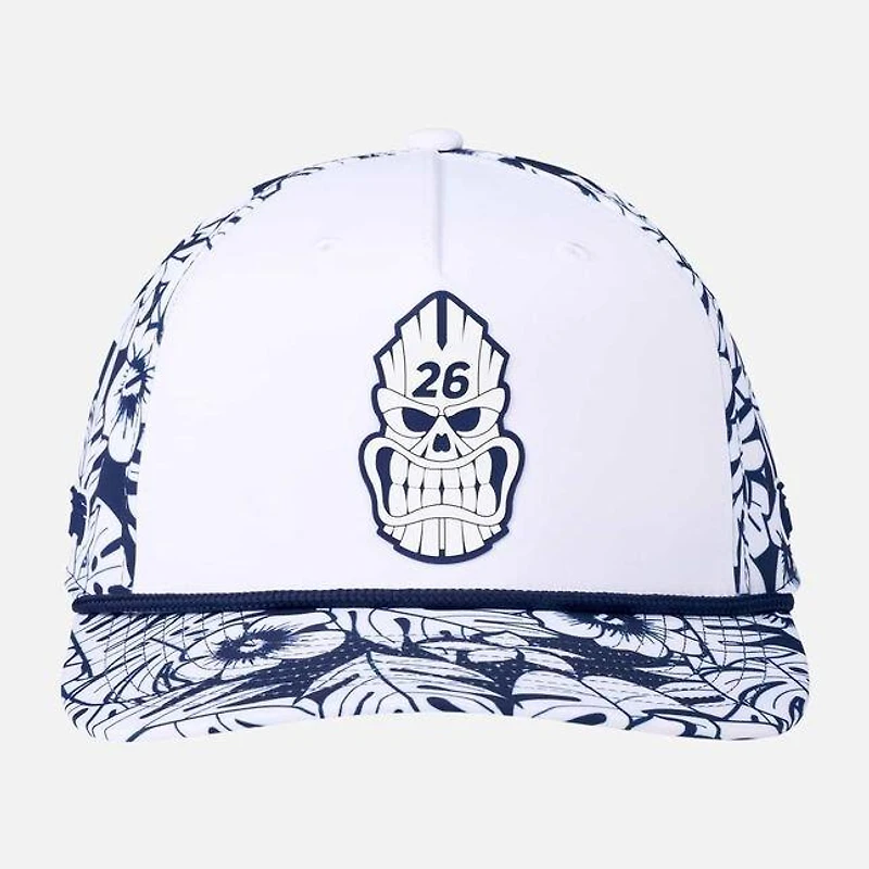Men's Darkness Tiki Skull 5 Panel Curved Bill Cap