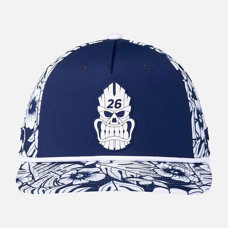 Men's Darkness Tiki Skull 5 Panel Flat Bill Cap
