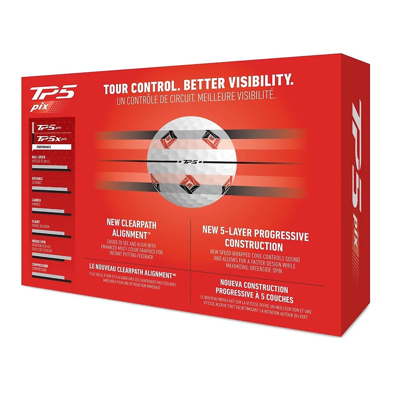 TP5 Pix Golf Balls - Canada Edition