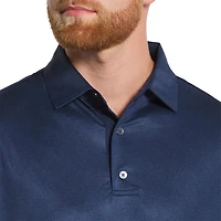 Men's Speckle Print Lisle Short Sleeve Polo