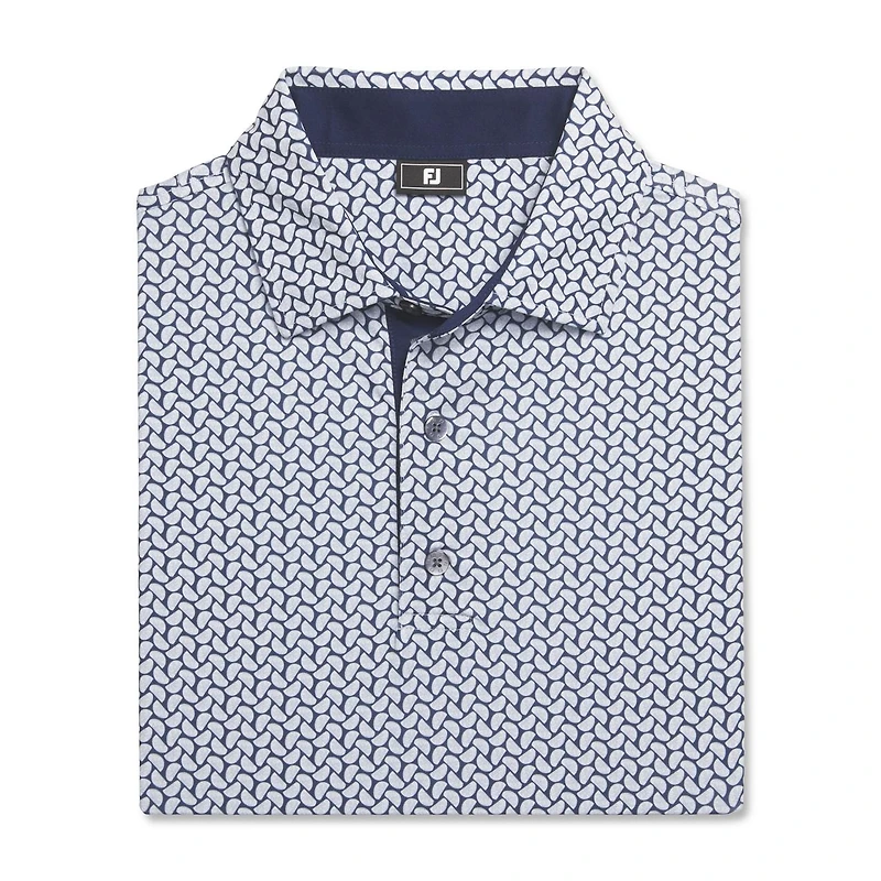 Men's Citrus Print Lisle Short Sleeve Polo