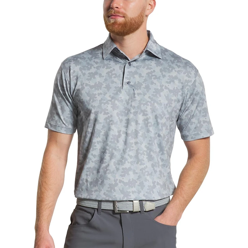 Men's Pop Camo Lisle Short Sleeve Polo